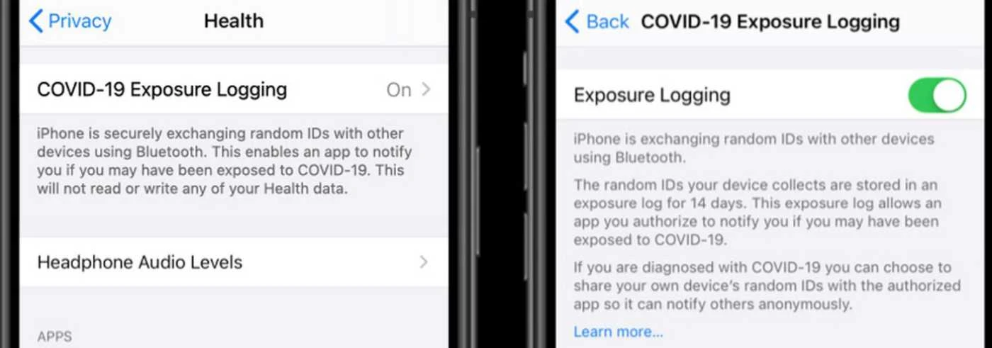iOS COVID-19 Exposure Notifications