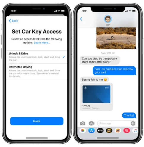 iOS 14 Digital  Car Keys