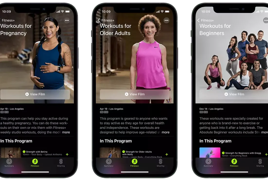 Apple Fitness Plus workouts