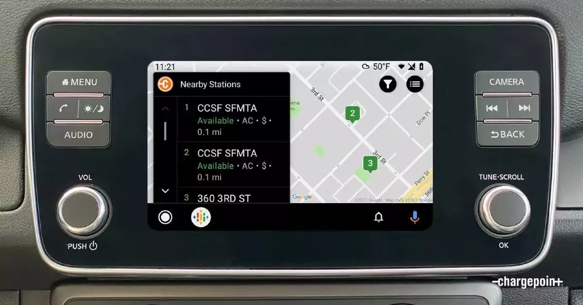 ChargePoint Android Auto