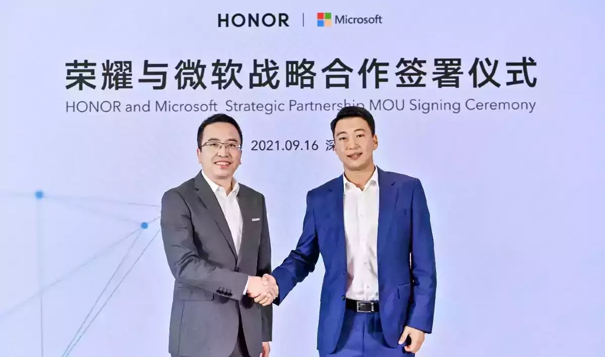 HONOR Microsoft Partnership 2021