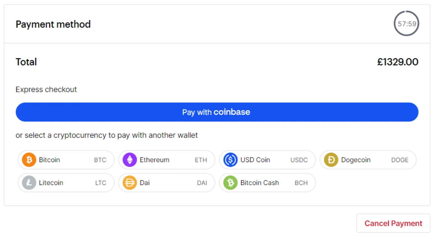 Coinbase Payment