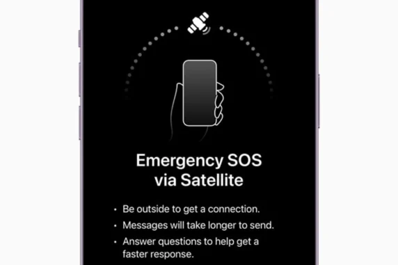 rgency SOS via Satellite Apple