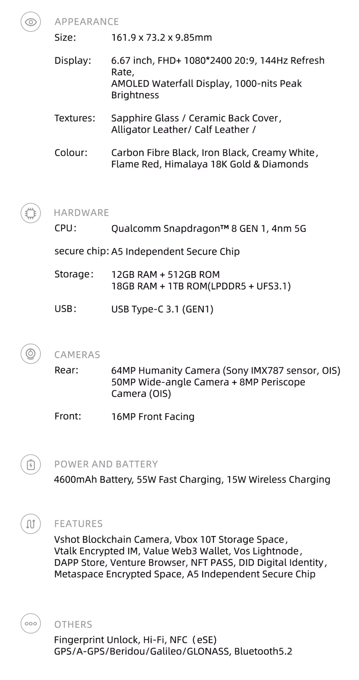 METAVERTU Specs