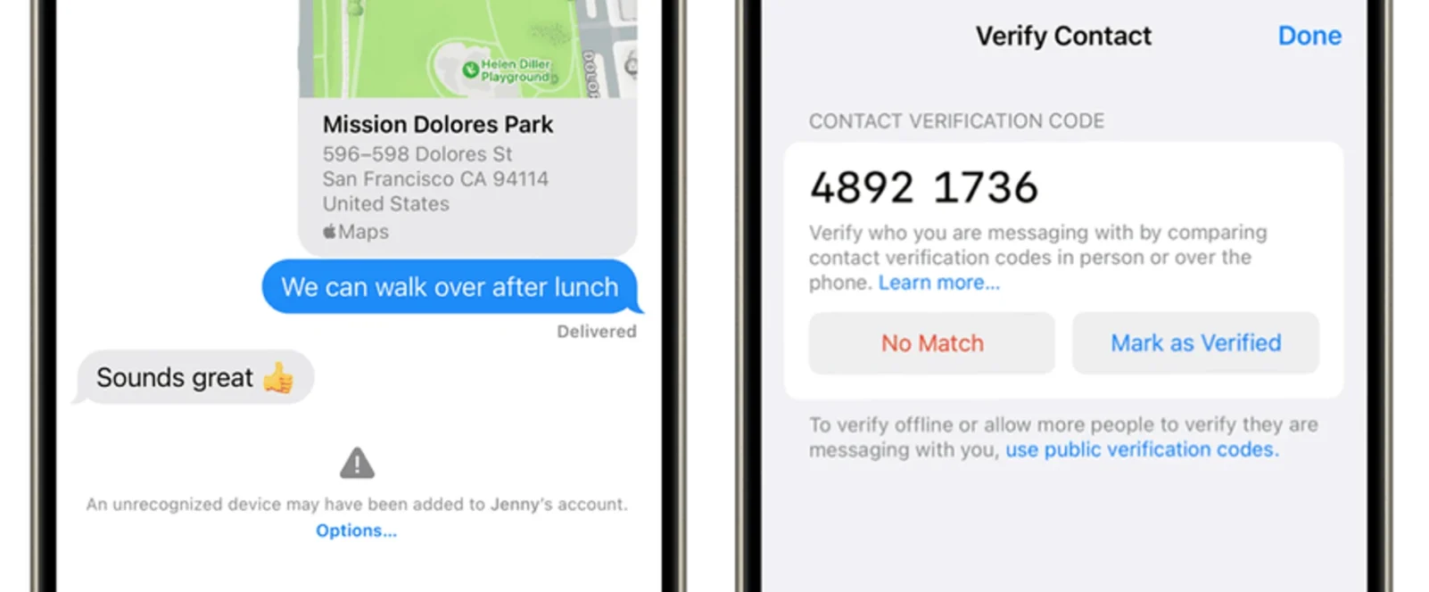 iMessage Contact Key Verification