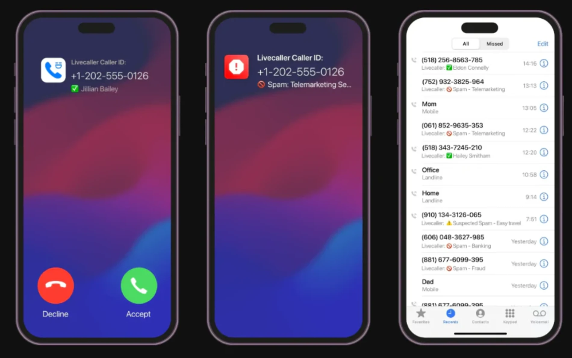 LiveCaller iPhone